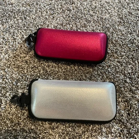 Red and Silver Eyeglass Cases - Picture 2 of 3